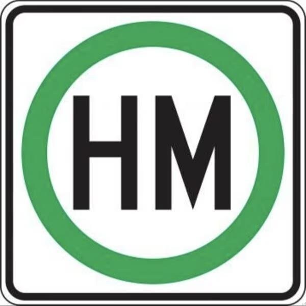 Accuform TRUCK RESTRICTI ON SIGN HAZARDOUS FRR733DP FRR733DP - main